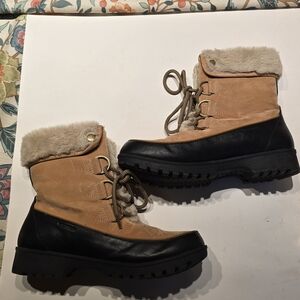 JBU Black and Tan Winter Boots